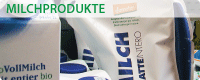 Bio Milch und Milchprodukte